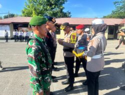 POLRES DOMPU GELAR APEL PASUKAN OPERASI ZEBRA RINJANI 2025, WAKAPOLRES PIMPIN LANGSUNG KEGIATAN