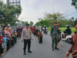 BHABINKAMTIBMAS DESA PENGENJEK LAKSANAKAN PENGAMANAN KEGIATAN NYONGKOLAN DI DESA NYEROT