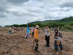 BHABINKAMTIBMAS DESA HU’U LAKUKAN PEMANTAUAN LAHAN JAGUNG, DUKUNG PROGRAM KETAHANAN PANGAN NASIONAL