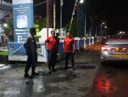 Jaga Keamanan Malam, Polsek Labuhan Badas Intensifkan Patroli Blue Light di Obyek Vital dan Pemukiman