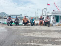 Polsek Kawasan Pelabuhan Laut Bima Laksanakan Patroli Rutin, Tegaskan Imbauan Kamtibmas