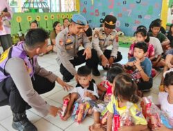 Tim Trauma Healing Polres Sibolga Hadir di Posko Pengungsian TK Negeri Pembina Sibolga