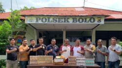 Bobol Gudang Toko dan Gondol Ratusan Bungkus Rokok Serta 1 Unit Tab Android Komplotan Garong ini Dibekuk Polsek Bolo