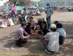 Polsek Kawasan Pelabuhan Laut Bima Laksanakan Patroli Rutin, Sampaikan Himbauan Kamtibmas
