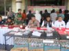 Menjelang Nataru Polres Bima ungkap hasil operasi Antik dan pemusnahan BB Shabu dan Miras.