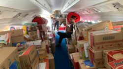 Polri Kembali Saluran 2,1 Ton Bantuan Logistik Ke Aceh Tengah