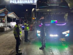 Polsek KPL Tano Gelar KRYD di Pelabuhan Poto Tano, Kapolres Tekankan Keamanan Gerbang Lintas Pulau Sumbawa