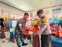 Penyaluran Ribuan Paket MBG Bagi Pelajar di Wilayah Kecamatan Bolo Dikawal dan Dimonitoring oleh Polsek Bolo