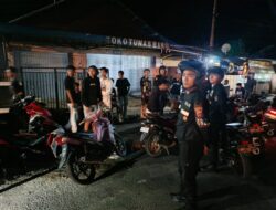 Respon Cepat Aduan Warga, Unit Patroli Sat Samapta Polres Sumbawa Bubarkan Balap Lari di Simpang Sering