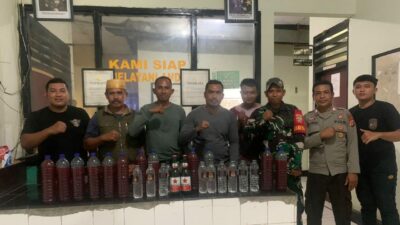 Pangkas Biang Kerok Keresahan Masyarakat dan Jaga Stabilitas Kamtibmas Jelang Pergantian Tahun, Polsek Bolo Sita Puluhan Botol Miras