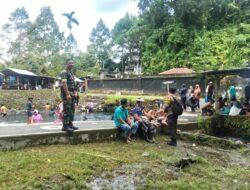 Libur Nyaman di Air Ranget, Babinsa Lakukan Monitoring