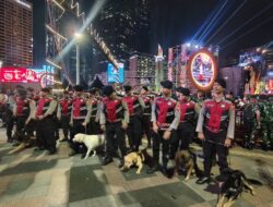 Baharkam Polri Kerahkan K-9 Jaga Keamanan Perayaan Tahun Baru di HI