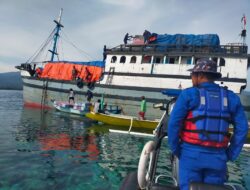 Dirpolairud Polda NTB Perintahkan Kapal Polisi XXI-2012 Laksanakan SAR dan Pengamanan Kapal Kandas di Perairan Gili Lawang