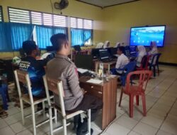 Bhabinkamtibmas Monitoring Seleksi Penerimaan Murid Baru SMA Kemala Taruna Bhayangkara