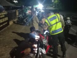 Patroli Dialogis Polsek Jereweh Imbau Warga Jaga Kondusifitas dan Waspadai Cuaca Ekstrem