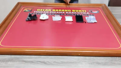 Polres Lombok Barat Tangkap Pengedar Sabu 104 Gram di Sandik