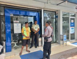 Patroli Dialogis SPKT II Polsek Pringgarata, Perkuat Pengamanan Objek Vital di BRI Unit Pringgarata