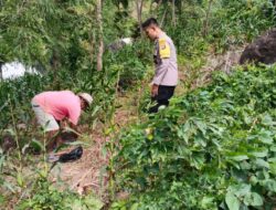Dukung Ketahanan Pangan Bhabinkamtibmas Desa Peresak Lakukan Silaturrahmi ke Warga Binaan
