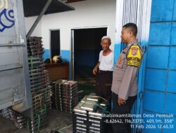 Bhabinkamtibmas Desa Peresak Lakukan Koordinasi dan Kontrol Pendistribusian di SPPG Boak