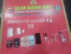 Sat Resnarkoba Polres Sumbawa Ringkus Bandar Sabu di Plampang, 17 Poket Barang Bukti Diamankan