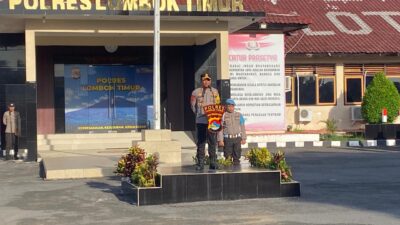 Kapolres Lombok Timur Pimpin Apel Pagi, Tekankan Disiplin dan Pelayanan Humanis