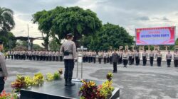 Polres Lombok Timur Gelar Upacara Wisuda Purna Bhakti AKP Nikolas Osman