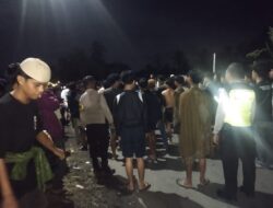 Patroli KRYD Polsek Sakra Timur, Bubarkan Balap Lari di Jalan Utama Saat Ramadhan