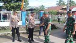 Dukung Penuh Program Lintas Sektor, Kapolres Bima Kabupaten Menghadiri Upacara Penutupan TMMD Ke 127 di Lapangan Desa Sondo