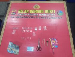 Sat Resnarkoba Polres Sumbawa Ringkus Pengedar di Tarano, 29 Poket Sabu Berhasil Diamankan