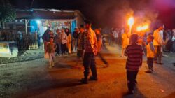 Polsek Soromandi Laksanakan Pengamanan Pawai Obor Menyambut Lebaran Idul Fitri