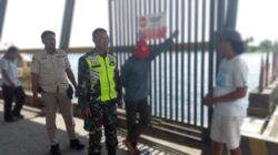 Komsos Humanis Babinsa Jaga Pelabuhan Bangsal Tetap Kondusif