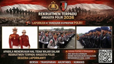 Penerimaan Terpadu Anggota Polri Tahun Anggaran 2026 Resmi Dibuka, Simak Jalur Seleksi dan Komitmen Transparansinya!