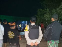 Sinergitas TNI-Polri dan Pemerintah Desa Amankan Tontonan Malam Janggeran di Desa Sekaroh