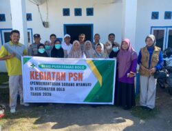 Berantas Virus DBD, Polsek Bolo Gelar Sosialisasi dan Gotong Royong Bersama PKM Bolo dan Pemdes Tambe