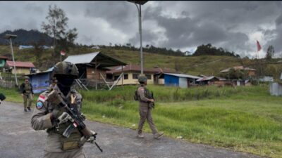 Pengamanan Satgas Damai Cartenz Hadirkan Rasa Aman Saat Ibadah Prapaskah di Sinak