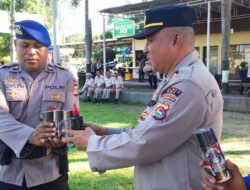 Tingkatkan Keterampilan dan Kesiapsiagaan Personel, Bag Logistik Polres Bima Kabupaten Gelar Latihan Bongkar Pasang Senjata