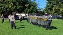Polres Sumbawa Barat Gelar Latihan Dalmas, Tingkatkan Kesiapsiagaan Personel