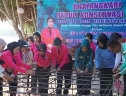 Bhayangkari NTB Tanam Terumbu Karang di Lombok Utara, Perkuat Gerakan Perempuan Jaga Laut dan Ekonomi Pesisir
