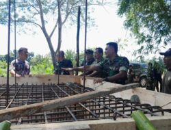 Tim Wasrik Kodam IX Tinjau Pembangunan Jembatan Garuda