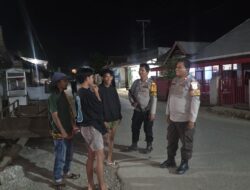 Melalui Patroli KRYD, Polsek Woha Sambangi Warga dan Cegah Potensi Guankamtibmas Malam Hari di Wilayah Hukumnya