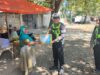 .”Polantas Menyapa” Dibalik Seragam Coklat dan Kopel Putih, Satlantas Polres Bima Kabupaten Salurkan Bantuan Sembako Bagi Warga Kurang Mampu