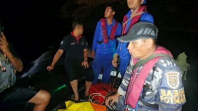 Tim Gabungan Evakuasi Pemancing Diduga Terseret Arus di Perairan Maluk