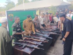 KBO Binmas Polres Kabupaten, Hadiri Pemusnahan Senjata Rakitan di Makodim 1608/Bima