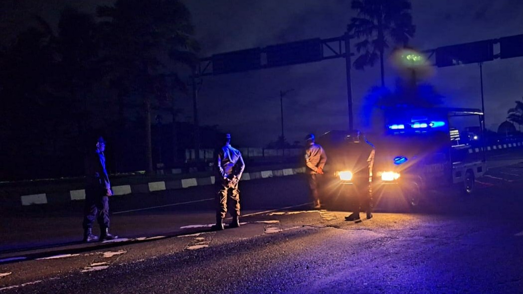 Jaga Kamtibmas, Polsek Gerung Patroli di Jalur Bypass BIL