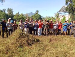Aksi Jumat Bersih di TPU Ai Ngero, Sinergi Polisi dan Warga Taliwang Jaga Lingkungan Tetap Asri