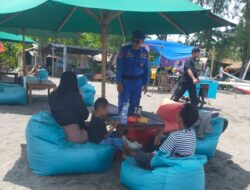 Aksi Nyata Satpolairud Polres Lombok Barat: Jaga Pantai Cemara Tetap Aman dan Nyaman Bagi Wisatawan