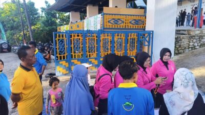 Personel Polsek Alas Amankan Giat Senam Sehat dan Pemeriksaan Kesehatan di Yida Park Marente