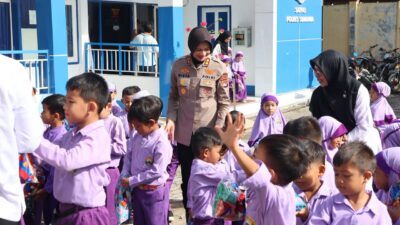 Polres Sumbawa Sambut Kunjungan Belajar Siswa Yayasan Al Muhajrin Samawa
