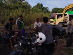Sambang Warga Binaan, Bhabinkamtibmas Polsek Tambora Gotong royong Pembangunan Jalan Ekonomi