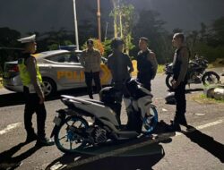 Waspada Kriminalitas Subuh, Patroli Blue Light Sisir Titik Rawan di Kediri Lombok Barat